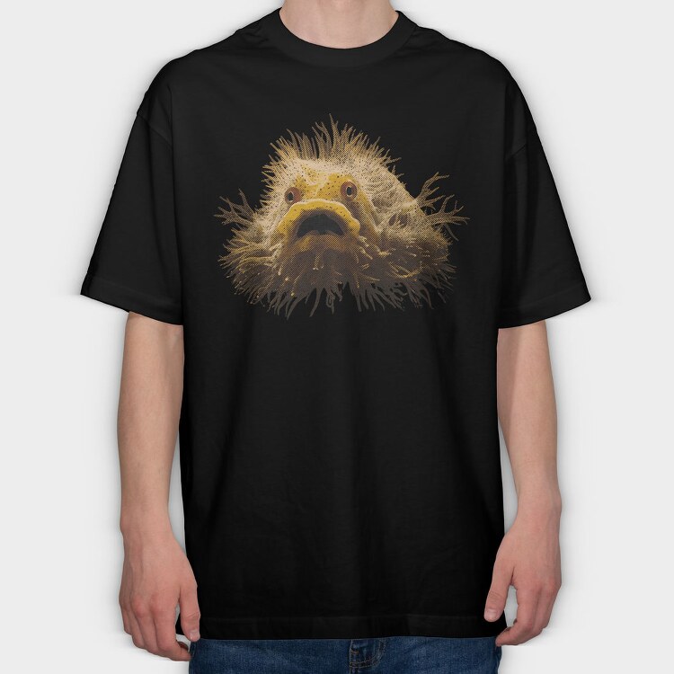 Hairyfish, Tricou Oversize Barbati (Unisex)