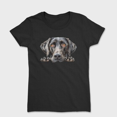 German Shorthair Pointer Peeking Face, Tricou Femei
