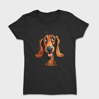 Dachshund Face Smile, Tricou Femei