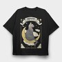 Cat Moon Whimsigoth, Tricou Oversize Barbati (Unisex)