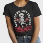 Gym Skeleton Anti Love Skelleton Sucks, Tricou Femei