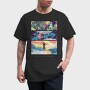 People Flying Psychodelic Lucid, Tricou Barbati (Unisex)