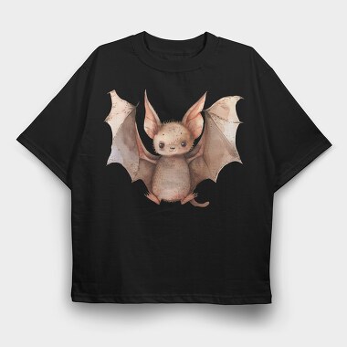 Bat Cute Animal, Tricou Oversize Barbati (Unisex)