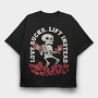 Gym Skeleton Anti Love Skelleton Sucks, Tricou Oversize Barbati (Unisex)