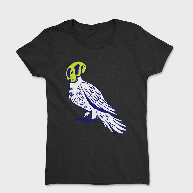 Halloween Crow Skull, Tricou Femei