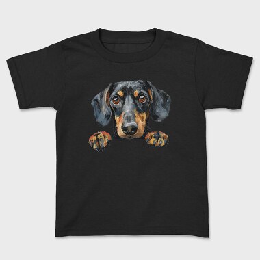 Dachshund Lover Peep, Tricou Copii