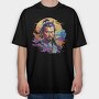 Samurai Warrior Vibrant Full Color, Tricou Oversize Barbati (Unisex)