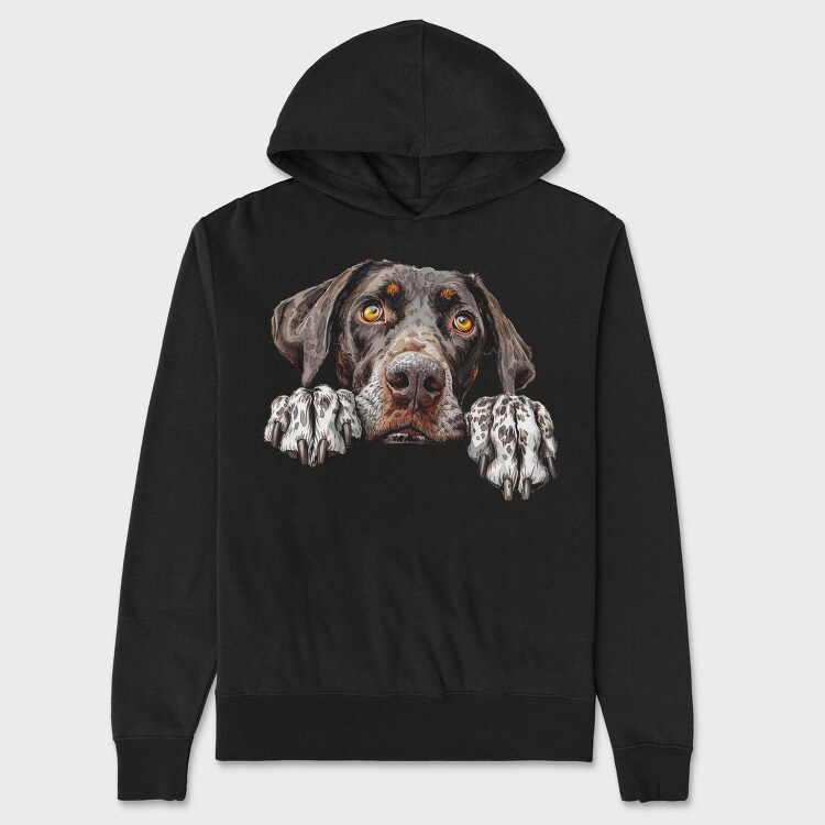 German Shorthair Pointer, Hanorac Oversize Barbati (Unisex)