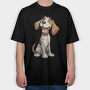 Beagle Puppy Smile, Tricou Oversize Barbati (Unisex)