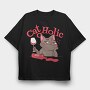 Cat O Holic, Tricou Oversize Barbati (Unisex)