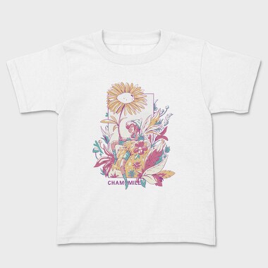 Fairy In Chamomile Flower Field Fairycore, Tricou Copii