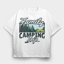 Family Camping Trip, Tricou Oversize Barbati (Unisex)