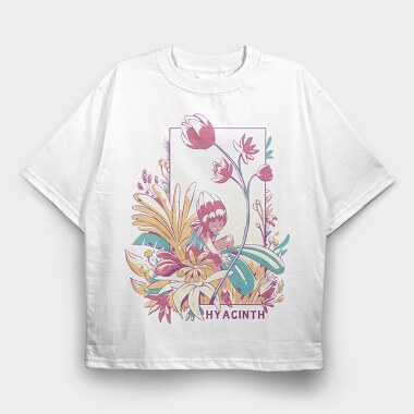 Fantasy Fairy Flowers Fairycore, Tricou Oversize Barbati (Unisex)