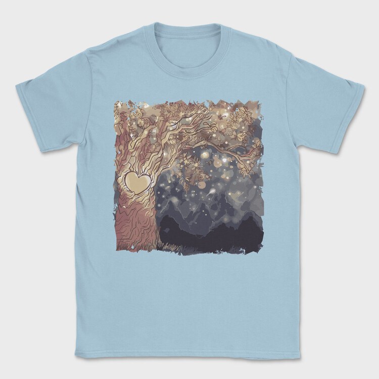 Fantasy Tree Heart, Tricou Barbati (Unisex)