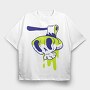 Halloween Skull Axe, Tricou Oversize Barbati (Unisex)
