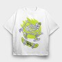 Halloween Skate Skeleton, Tricou Oversize Barbati (Unisex)