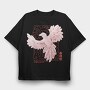 Halftone Spring Bird, Tricou Oversize Barbati (Unisex)