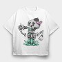 Halloween Retro Cartoon Character 5, Tricou Oversize Barbati (Unisex)