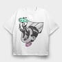 Halloween Retro Cartoon Character 4, Tricou Oversize Barbati (Unisex)