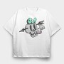 Halloween Retro Cartoon Character 2, Tricou Oversize Barbati (Unisex)