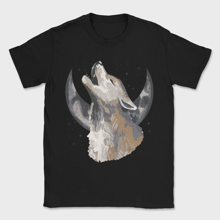 Halloween Howling Wolf, Tricou Barbati (Unisex)