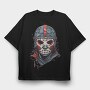 Halloween Hockey Mask, Tricou Oversize Barbati (Unisex)