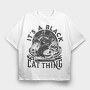 Halloween Black Cat Thing, Tricou Oversize Barbati (Unisex)