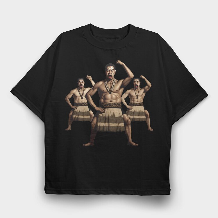 Haka Dance, Tricou Oversize Barbati (Unisex)