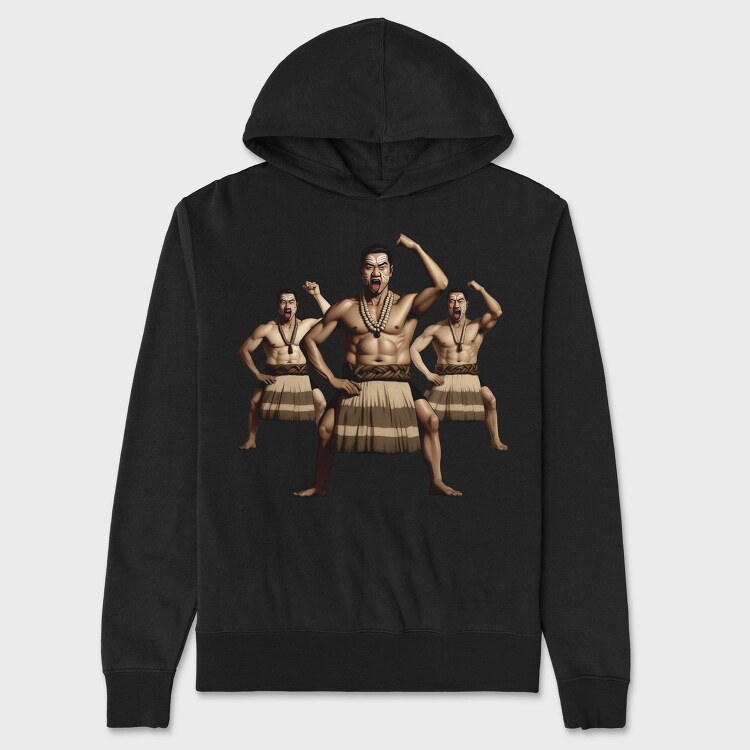 Haka Dance, Hanorac Oversize Barbati (Unisex)