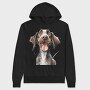 German Pointer Smile, Hanorac Oversize Barbati (Unisex)