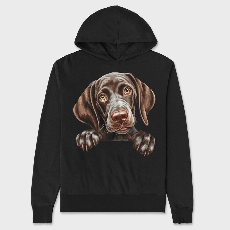German Shorthaired Pointer, Hanorac Oversize Barbati (Unisex)