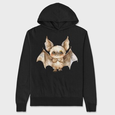 Bat Flying Cute, Hanorac Oversize Barbati (Unisex)