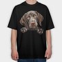 German Shorthaired Pointer, Tricou Oversize Barbati (Unisex)