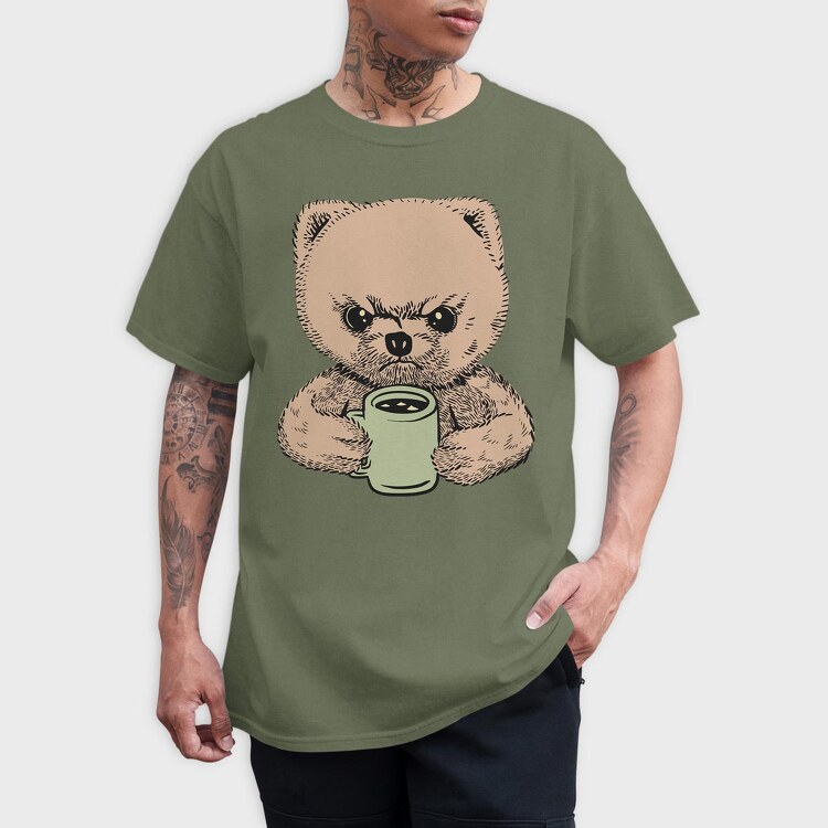 Angry Pomeranian, Tricou Barbati (Unisex)