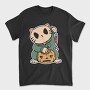 Halloween Cat Lucky, Tricou Barbati (Unisex)
