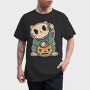 Halloween Cat Lucky, Tricou Barbati (Unisex)