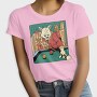 Cat Playing Billiards Biliard, Tricou Femei