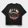 Four Eyed Monster, Tricou Oversize Barbati (Unisex)