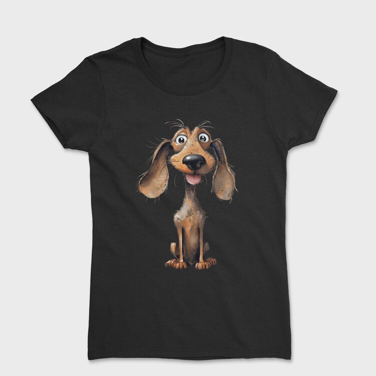 Dachshund Smile Mood, Tricou Femei