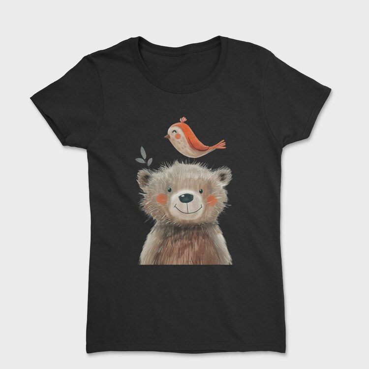 Bear Bird Stack, Tricou Femei