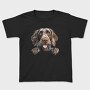 German Wirehaired Pointer Peeking, Tricou Copii