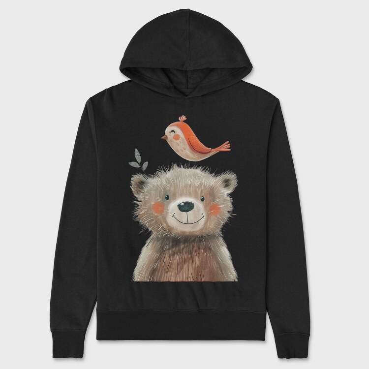 Bear Bird Stack, Hanorac Oversize Barbati (Unisex)