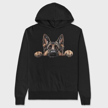 German Shepherd Lover, Hanorac Oversize Barbati (Unisex)