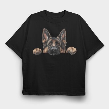 German Shepherd Lover, Tricou Oversize Barbati (Unisex)