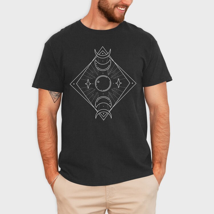 Phases Of The Moon Magical, Tricou Barbati (Unisex)