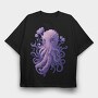 Mystical Octopus, Tricou Oversize Barbati (Unisex)