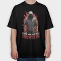 Halloween Chase Murderer, Tricou Oversize Barbati (Unisex)