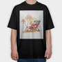 Santa Claus Beach Vacation, Tricou Oversize Barbati (Unisex)