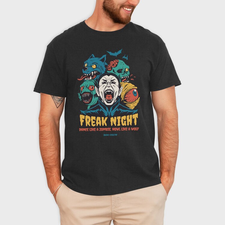 Halloween Monster Mash Freak Night, Tricou Barbati (Unisex)