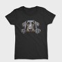 German Wirepointer Peeking Face, Tricou Femei